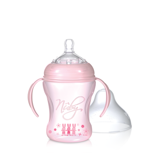 Biberon Natural Touch Rosa N by 240 ml