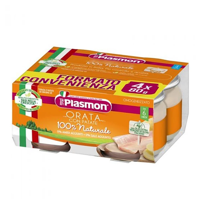 Omogeneizzato Plasmon orata  con patate 4x80gr