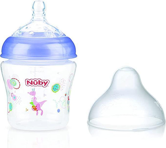 Biberon collo largo Nuby 0mesi+ 180ml viola - Baby Shop Store