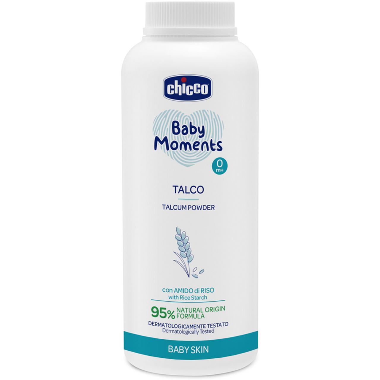 CHICCO BABY MOMENTS TALCO CON AMIDO DI RISO BARATT - Baby Shop Store