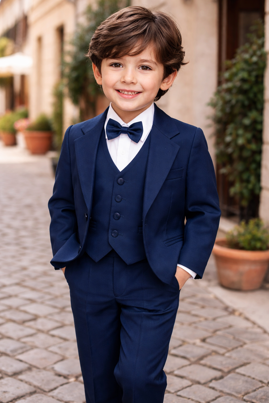 Completo elegante bimbo per cerimonia
