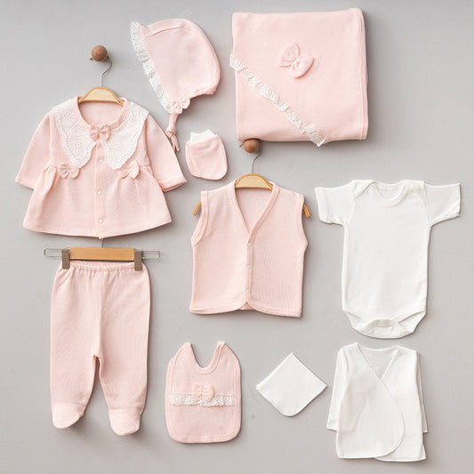 Corredino Neonato 10 Pezzi Rosa   Eleganza e Comfort dalla Nascita