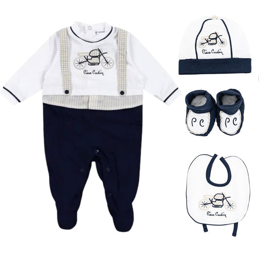 Set Pierre Cadin Cotone 0-1 mese maschietto