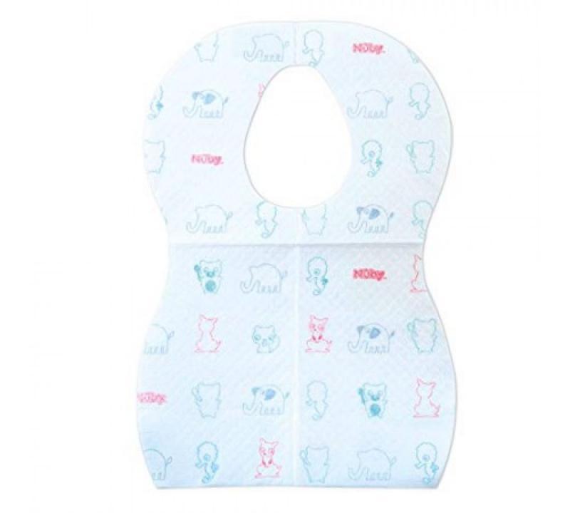 Bavaglino raccogli-pappa Nuby usa e getta 10pezzi - Baby Shop Store