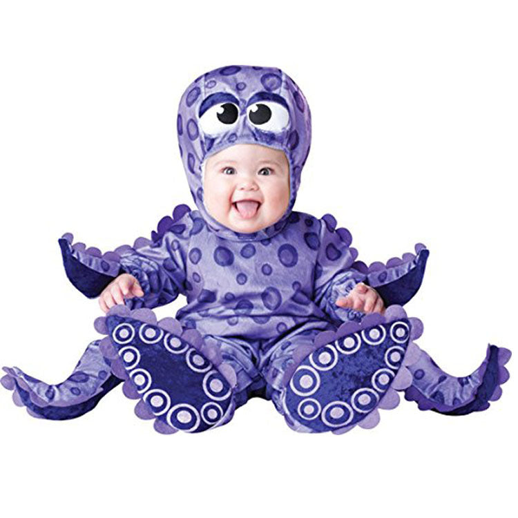 Costume da Polpo per Neonato – Morbido e Divertente 🐙💜