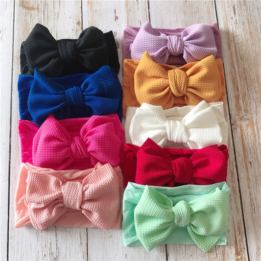 Fasce Neonata con Maxi Fiocco   Set di Colori Vivaci