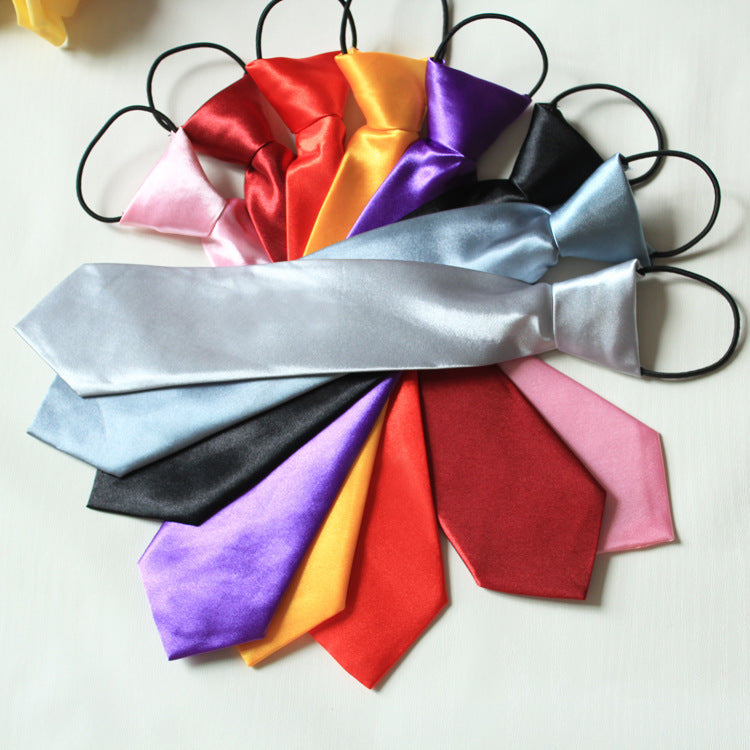 Cravatta Bambino in Raso Lucido – Regolabile con Elastico