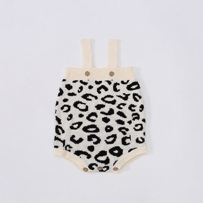 Completo bimba  in Maglia Animalier - Cardigan e Body