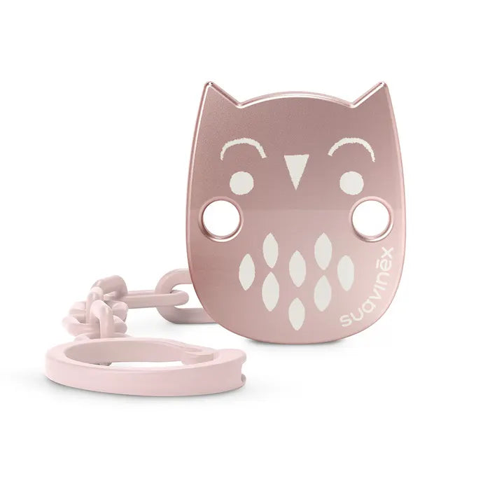 Portaciuccio con Clip e Catena Suavinex – Design Gufo