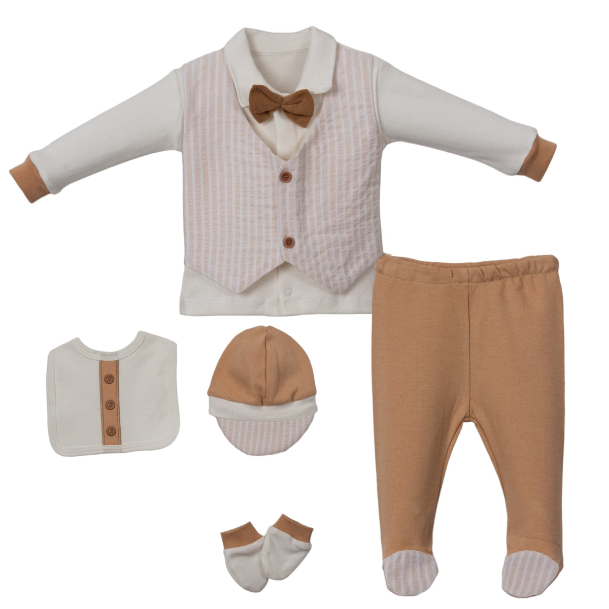 Set Nascita Cotone Neonato/ Bimbo "Piccolo Gentiluomo" 0-3 mesi