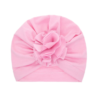 Turbante Neonato con Fiore   Cappellino in Cotone Morbido