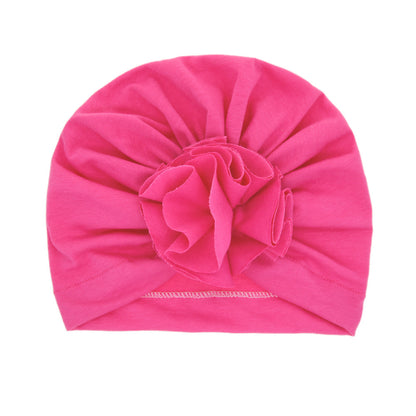 Turbante Neonato con Fiore   Cappellino in Cotone Morbido