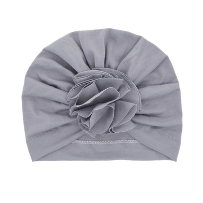 Turbante Neonato con Fiore   Cappellino in Cotone Morbido