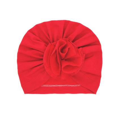 Turbante Neonato con Fiore   Cappellino in Cotone Morbido