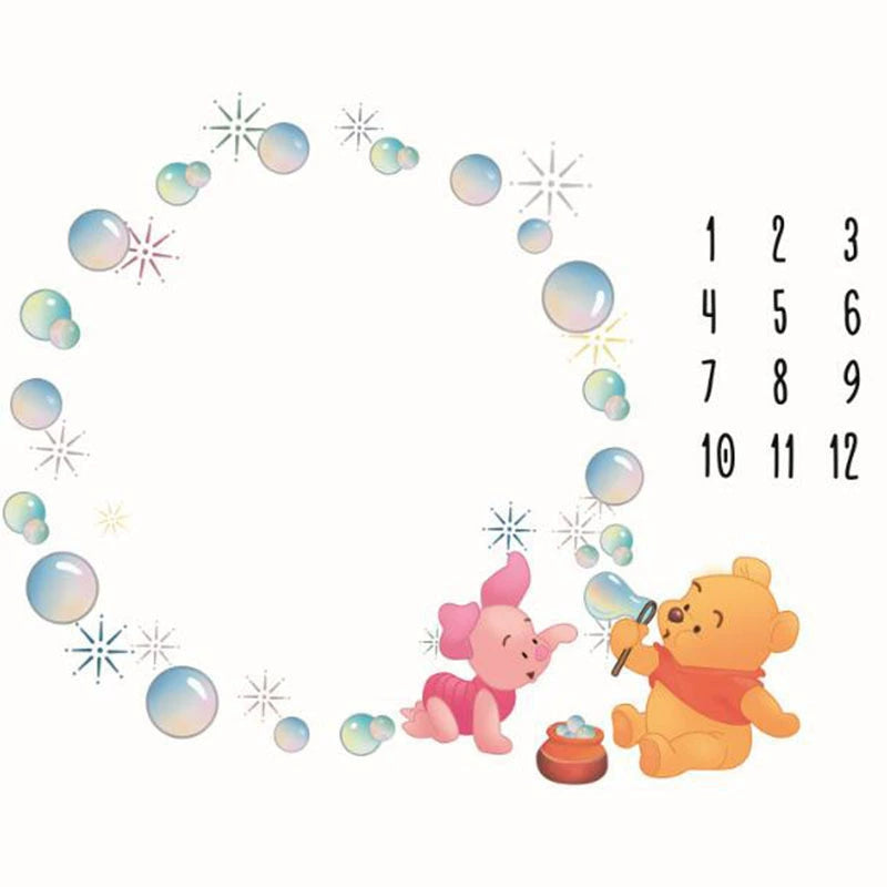 Coperta Mesiversario fotografica per neonati – Winnie The Pooh