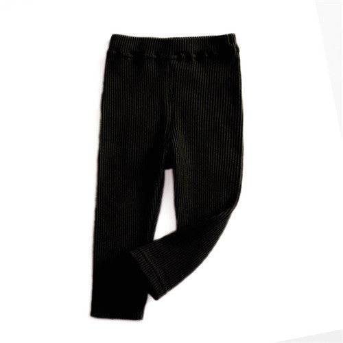 Leggings a Costine per Bambini – Morbidi ed Elasticizzati con Tasca Posteriore