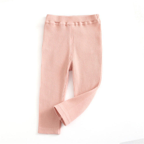 Leggings a Costine per Bambini – Morbidi ed Elasticizzati con Tasca Posteriore
