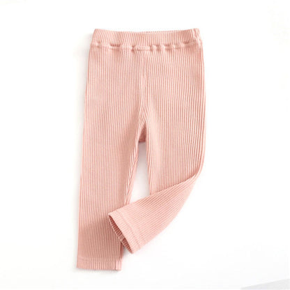 Leggings a Costine per Bambini – Morbidi ed Elasticizzati con Tasca Posteriore