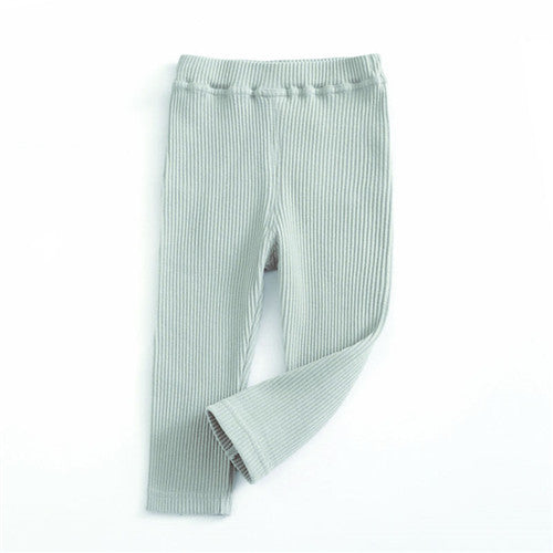 Leggings a Costine per Bambini – Morbidi ed Elasticizzati con Tasca Posteriore