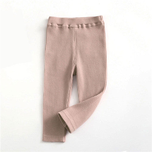 Leggings a Costine per Bambini – Morbidi ed Elasticizzati con Tasca Posteriore