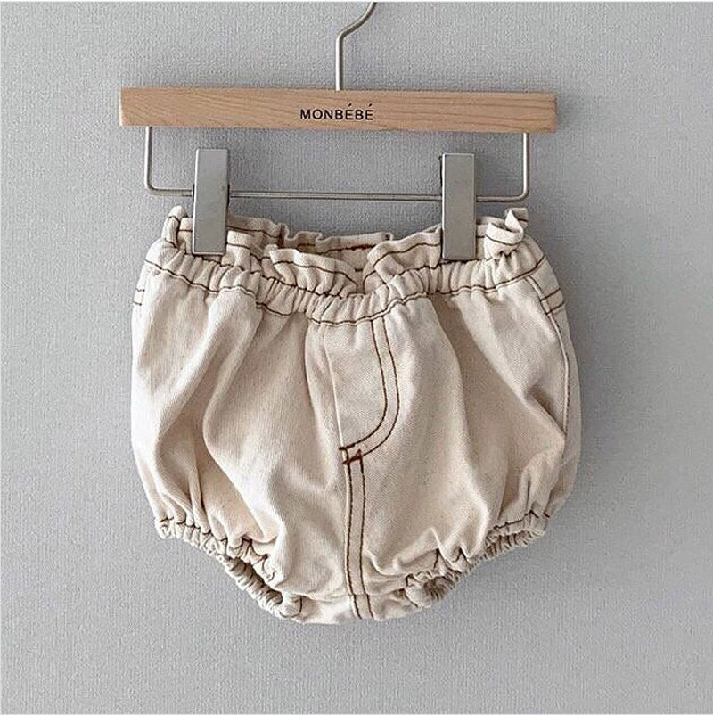 Pantaloncino Neonata in Cotone con Elastico – Primavera/Estate