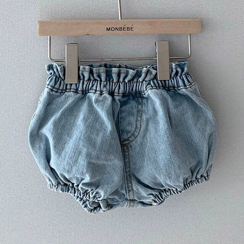 Pantaloncino Neonata in Cotone con Elastico – Primavera/Estate