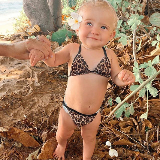 Bikini Bambina Leopardato – Due Pezzi con Fantasia Animalier