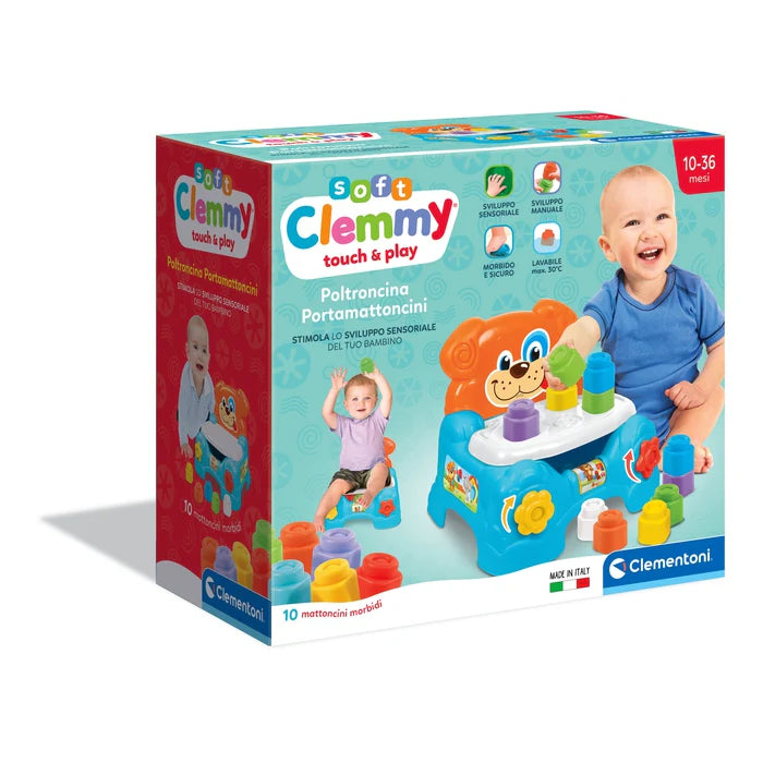 Baby Clemmy Poltroncina Porta Mattoncini 10-36 mesi Clementoni