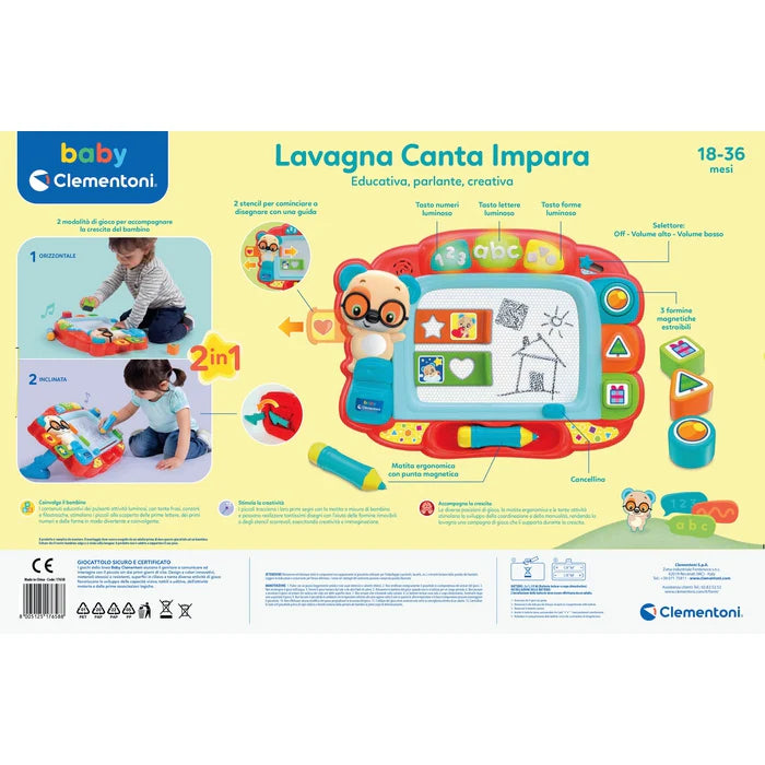 Lavagna Canta e Impara Clementoni 18-36 mesi