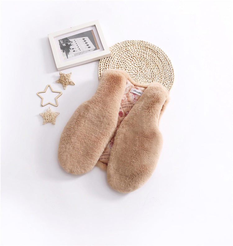 Gilet in peluche morbido – Bambina (5 colori)