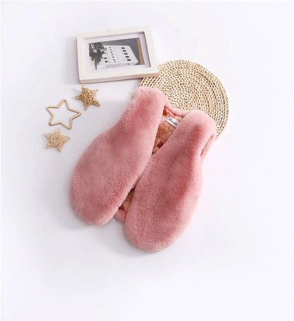 Gilet in peluche morbido – Bambina (5 colori)