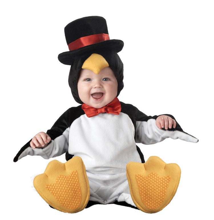Costume da Pinguino Elegante per Neonato – Outfit Morbido e Divertente
