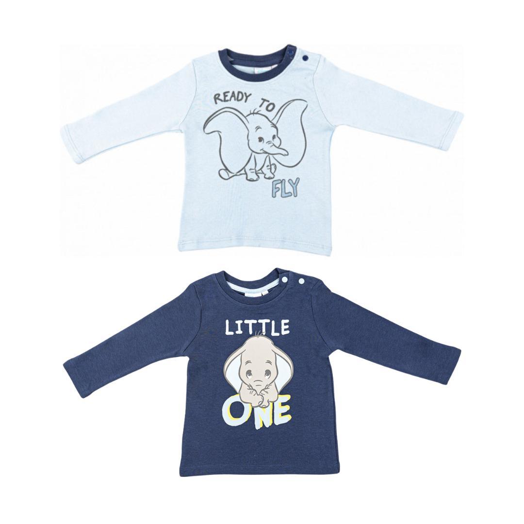 2 Maglie Dumbo cotone Disney - Baby Shop Store