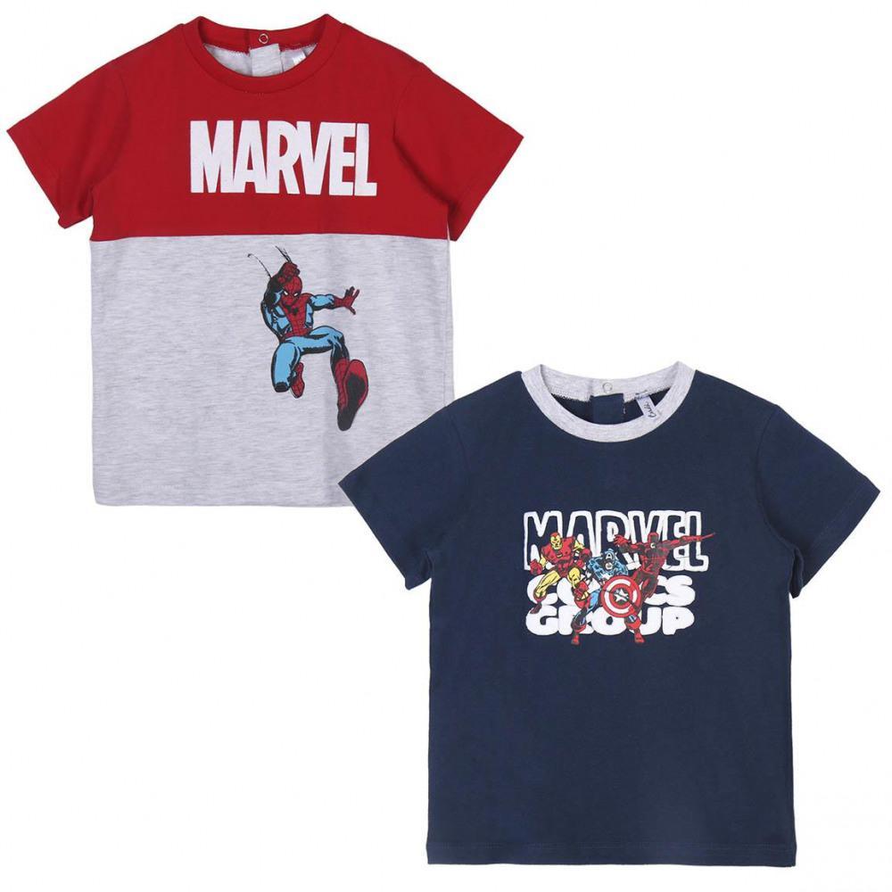 2 magliettine bimbo avengers manica corta cotone - Baby Shop Store