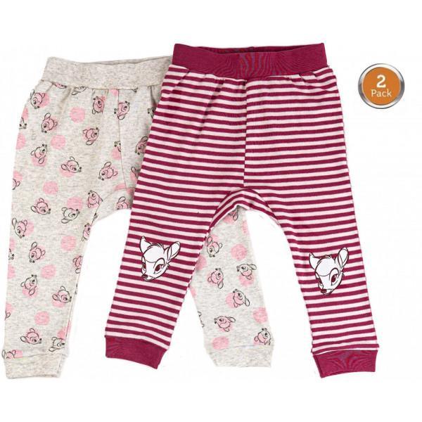 2 paia di pantaloni "bambi" disney caldo cotone - Baby Shop Store