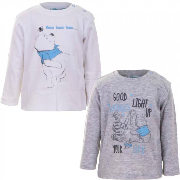 2 t-shirt manica lunga winnie the pooh caldo coton - Baby Shop Store