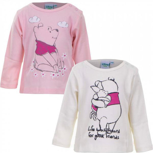 2 t-shirt manica lunga winnie the pooh caldo coton - Baby Shop Store