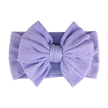 Fasce elastiche con fiocco per neonati – 16 colori disponibili