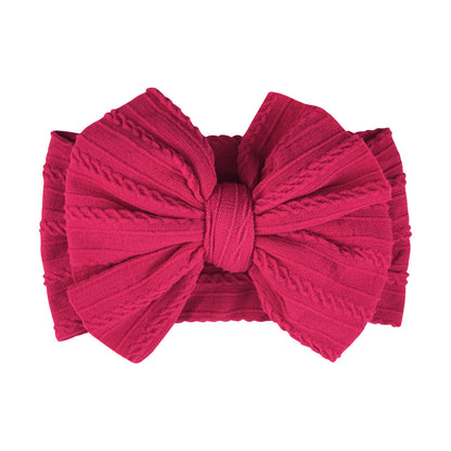 Fasce elastiche con fiocco per neonati – 16 colori disponibili