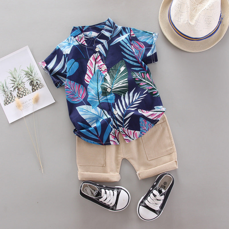 Set Estivo Bambino - Camicia Tropicale e Pantaloncini