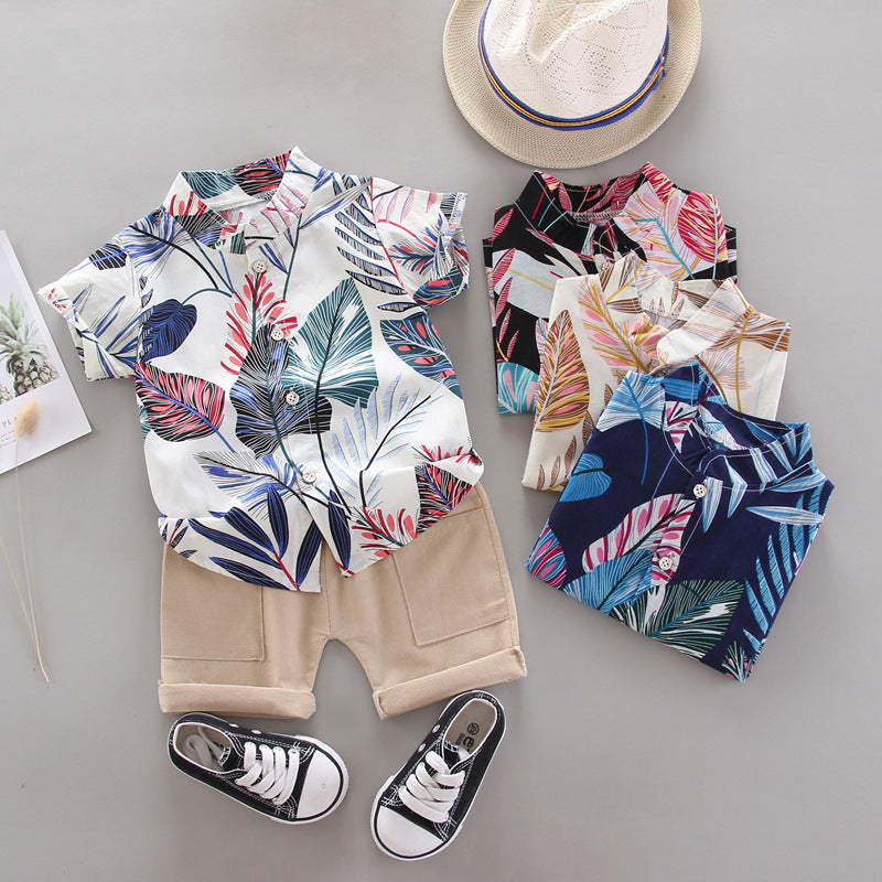 Set Estivo Bambino - Camicia Tropicale e Pantaloncini