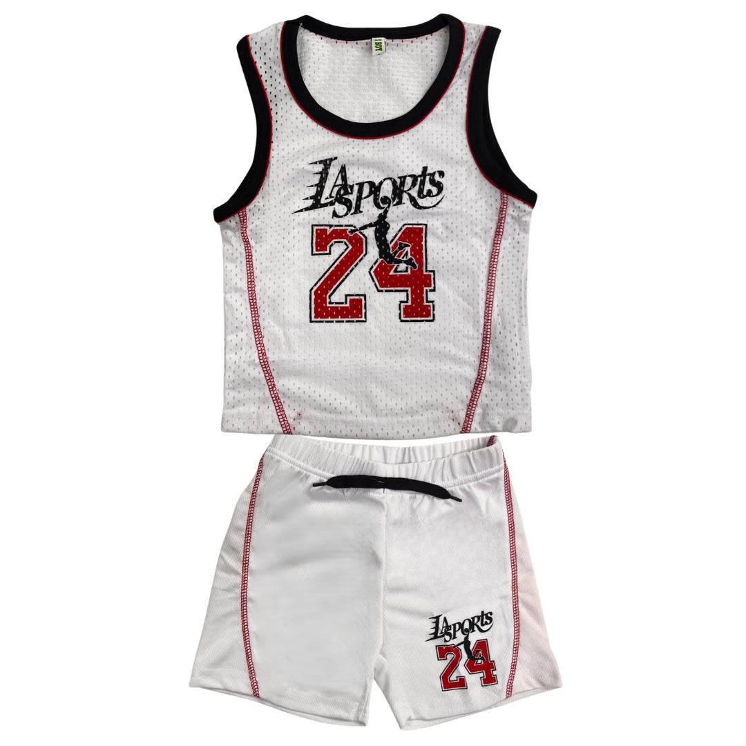 Completino sportivo smanicato bimbo estivo