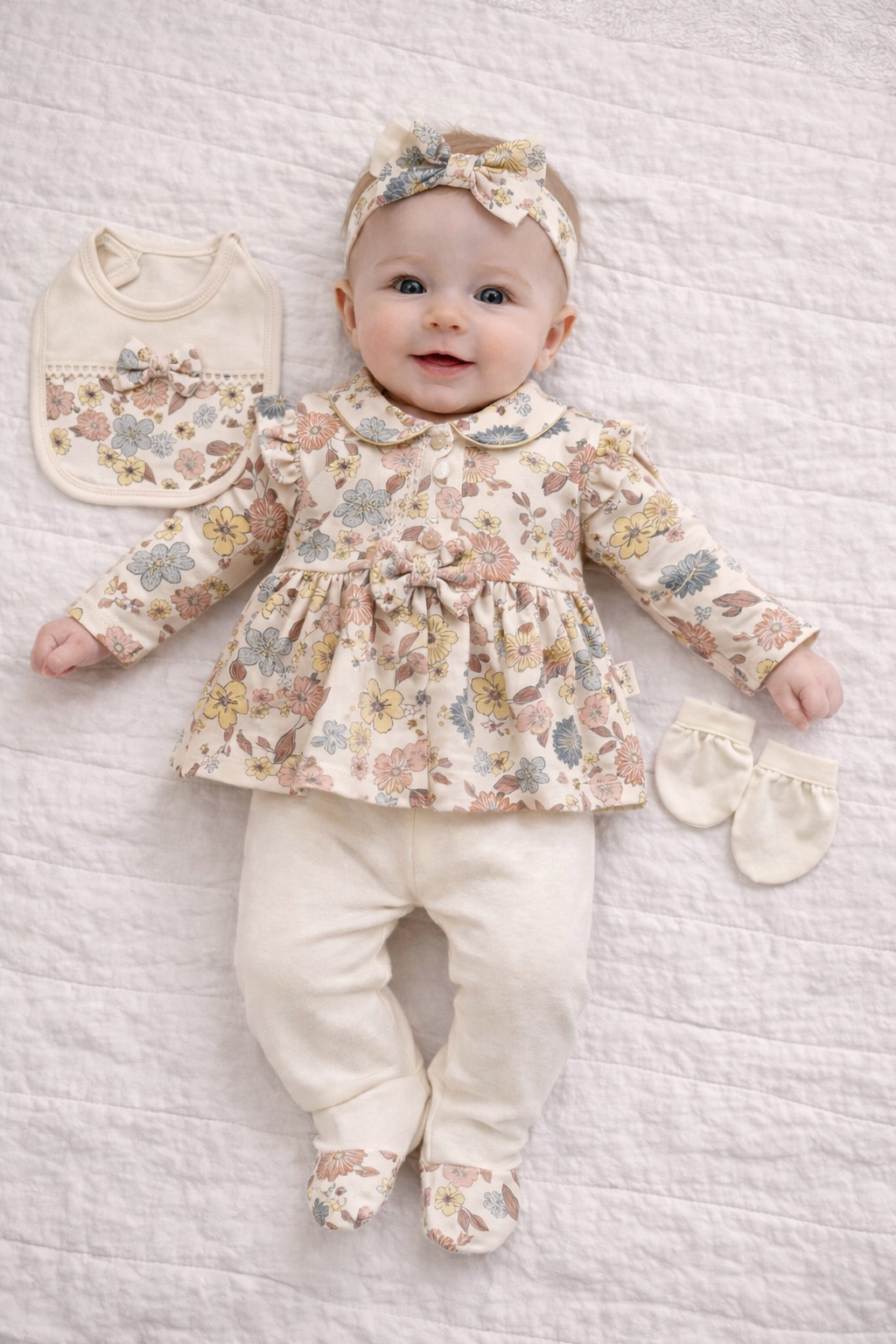 Completo Neonata Coordinato – Set Prima Nascita 100% cotone