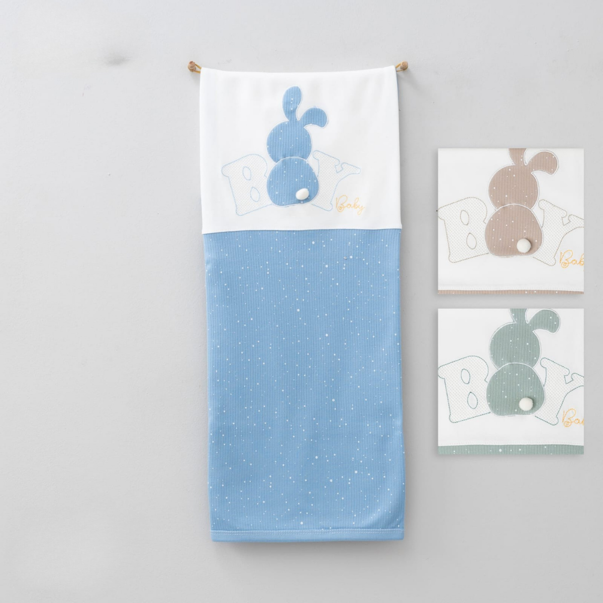 Copertina Neonato "Baby Bunny" 100%cotone