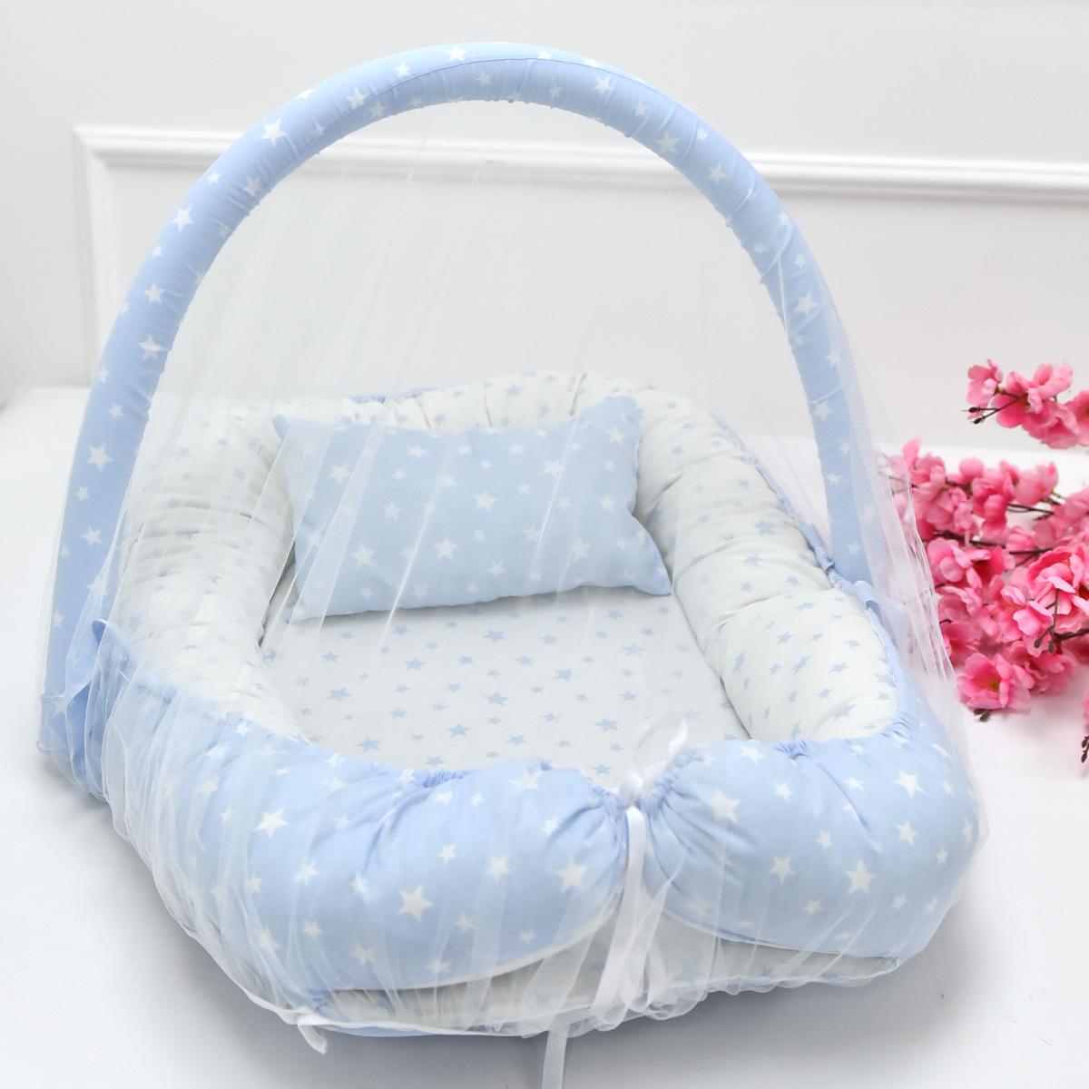 Nido e riduttore con zanzariera Azzurro