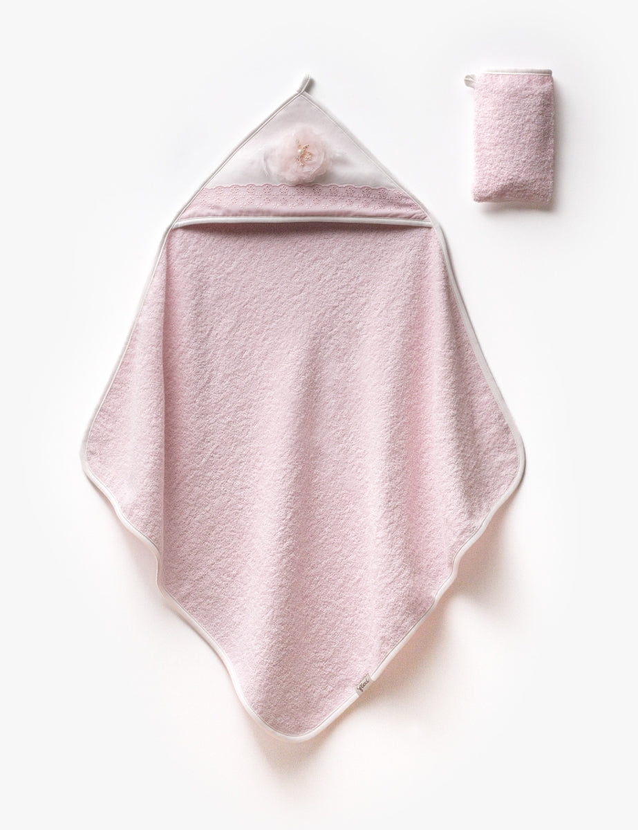 Set Accappatoio con Cappuccio e Guanto