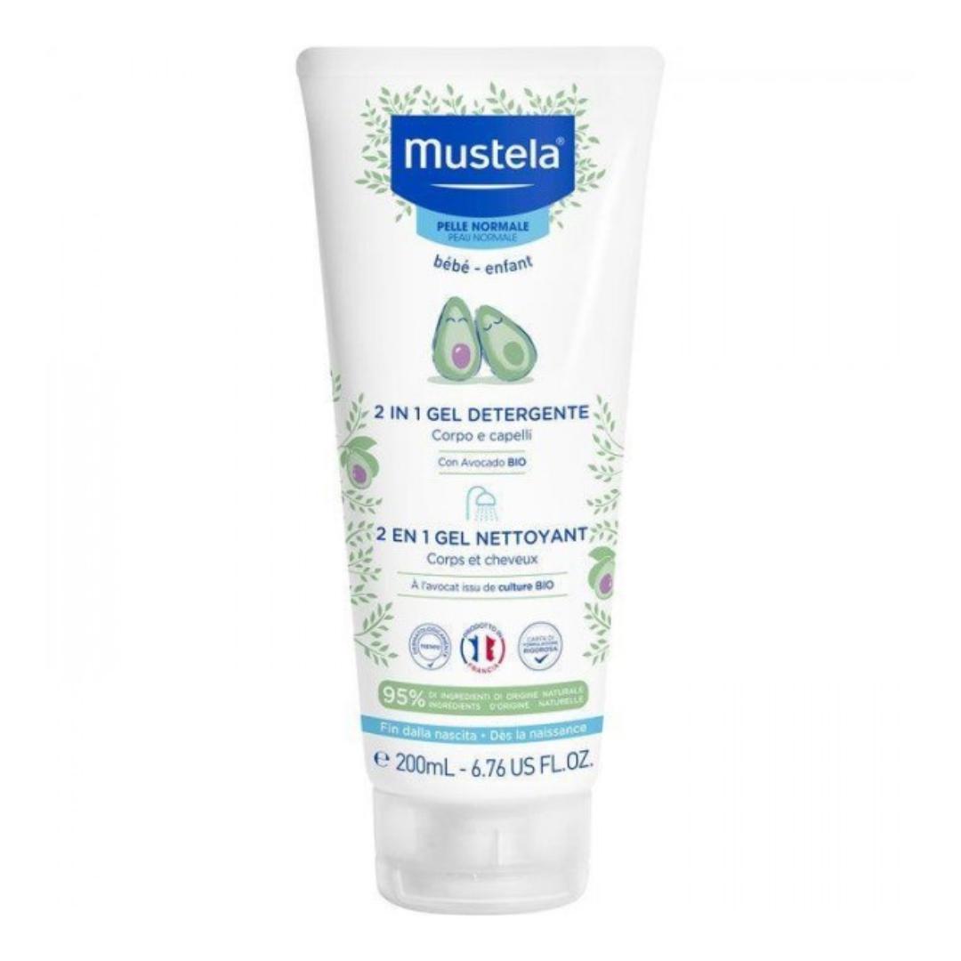 Mustela gel limpiador cuerpo y cabello 2 en 1