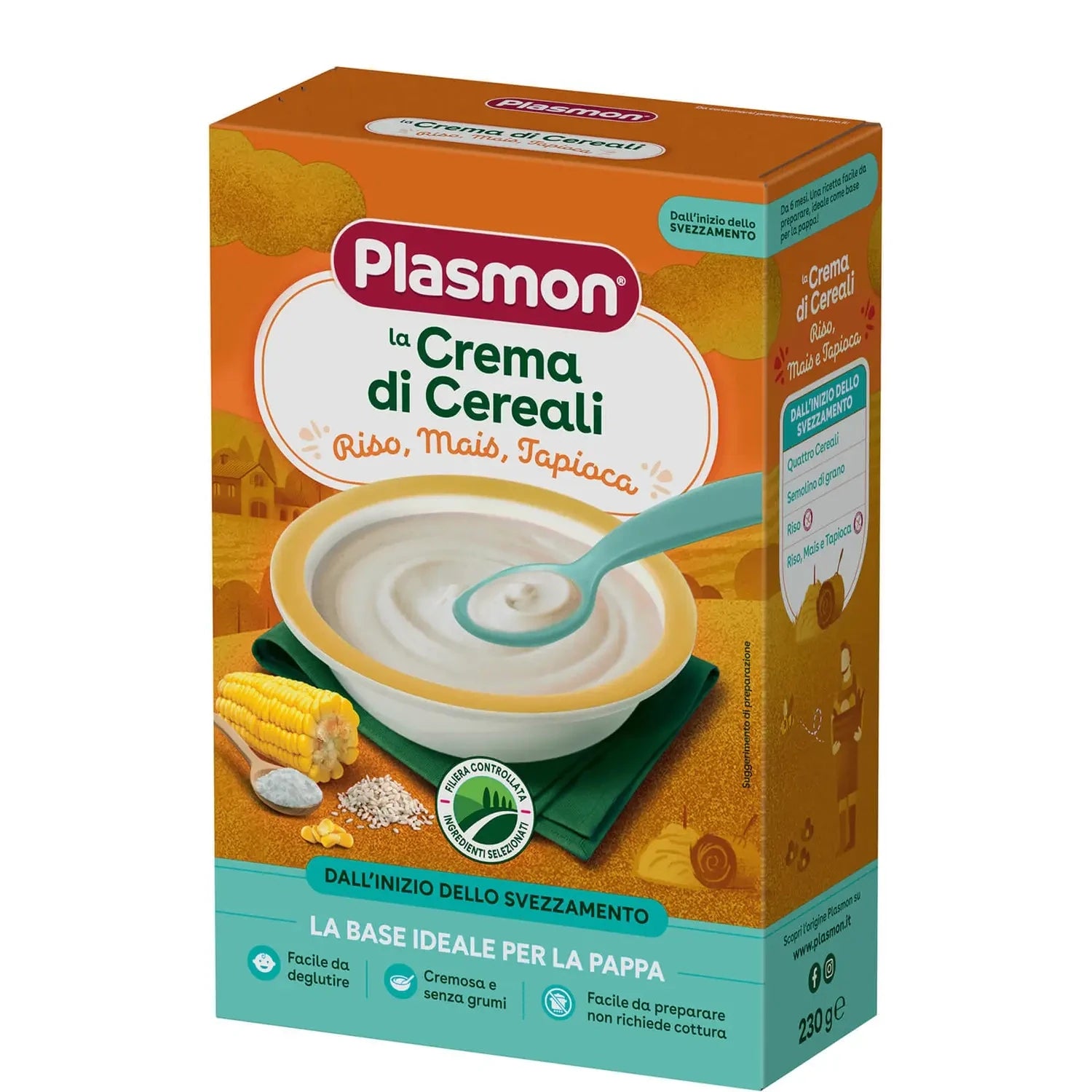 Crema De Cereales, Arroz De Maíz Tapioca Plasmon