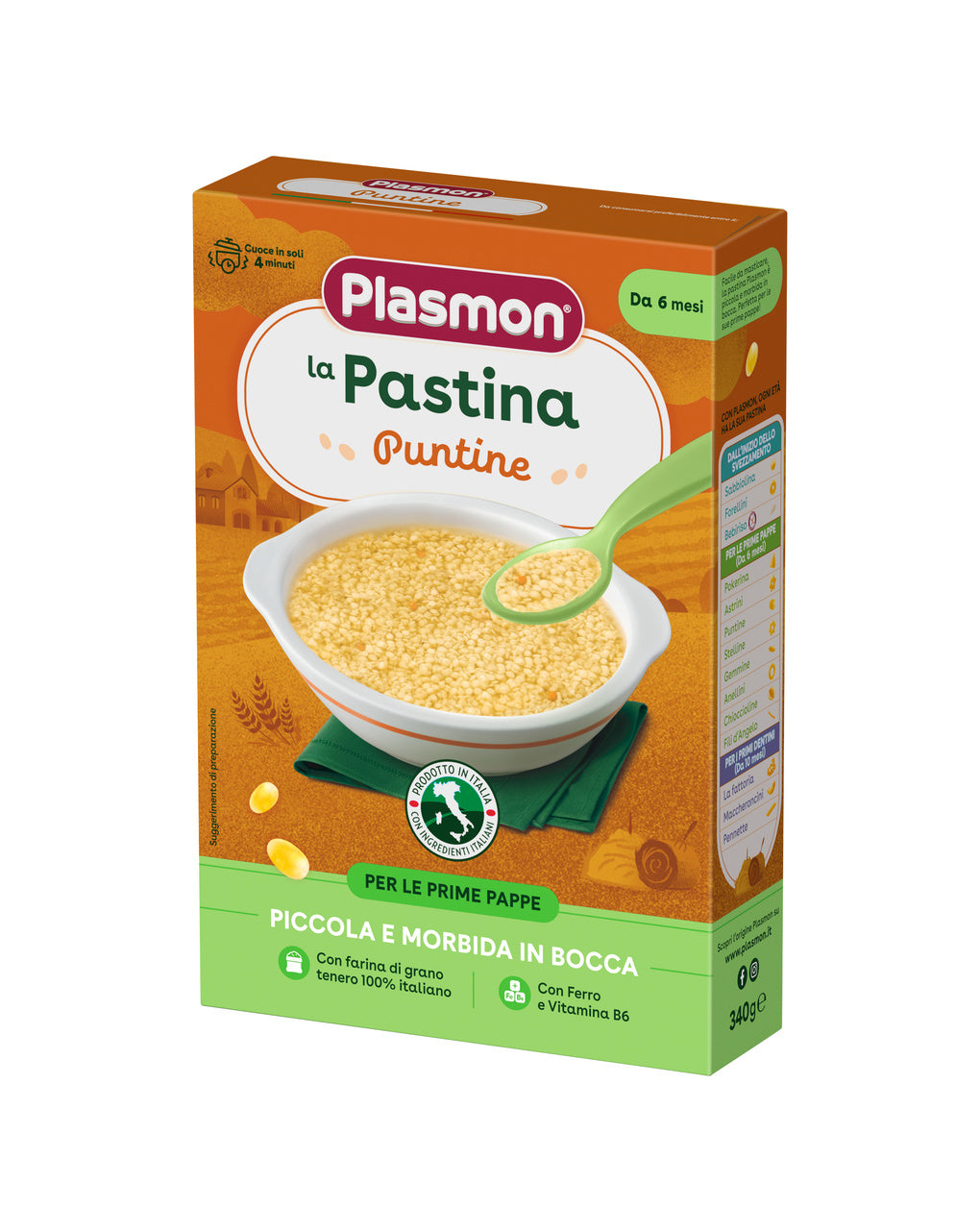 Pastina plasmon puntine 340gr