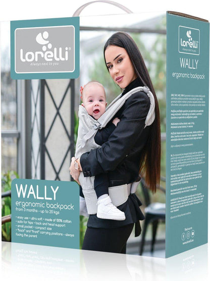 Marsupio neonato Lorelli Wally ergonomico fino a 2 - Baby Shop Store